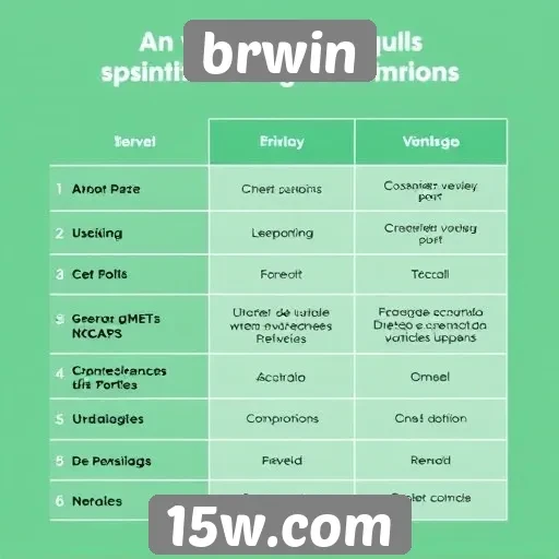 Comparação entre brwin e concorrentes do mercado