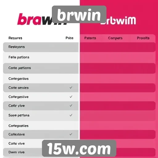 Comparativo entre brwin e outras plataformas de jogos